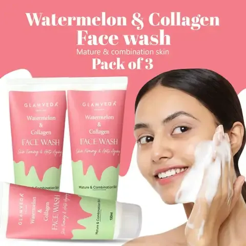 GLAMVEDA Watermelon & Collagen Face Wash