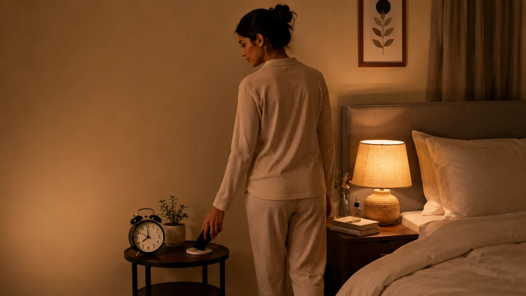 turning off phone at night for better skin and sleep