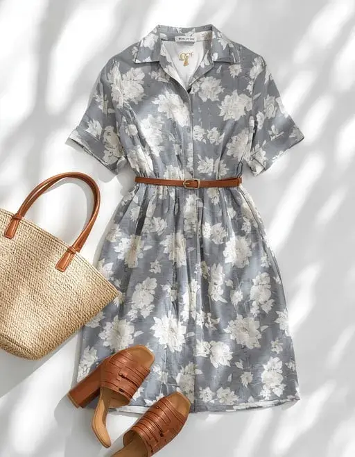 printed cotton shirt dress office wear for Indian women summer 2026