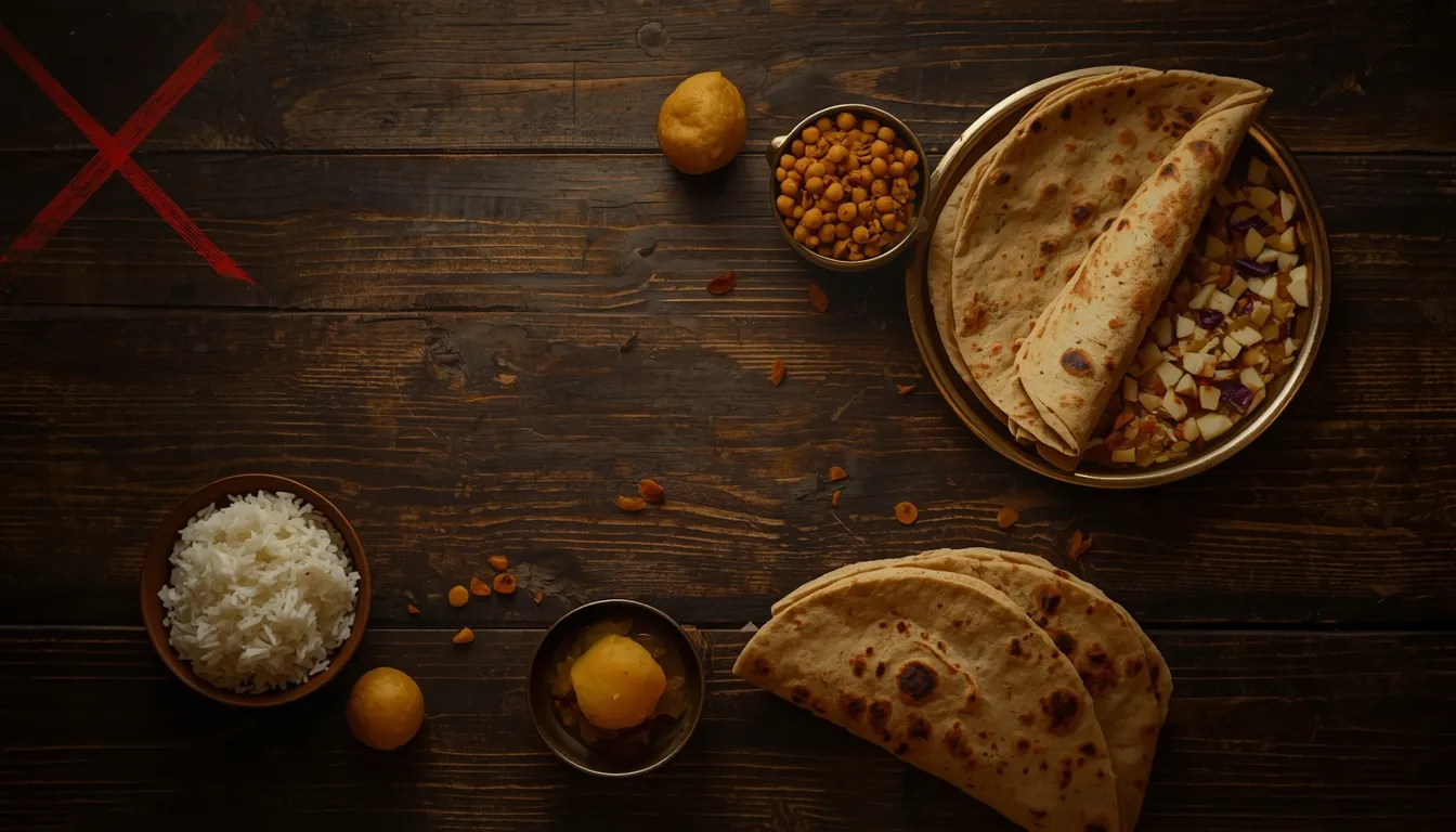 keto diet foods to avoid India rice roti dal sweets sugar high carb