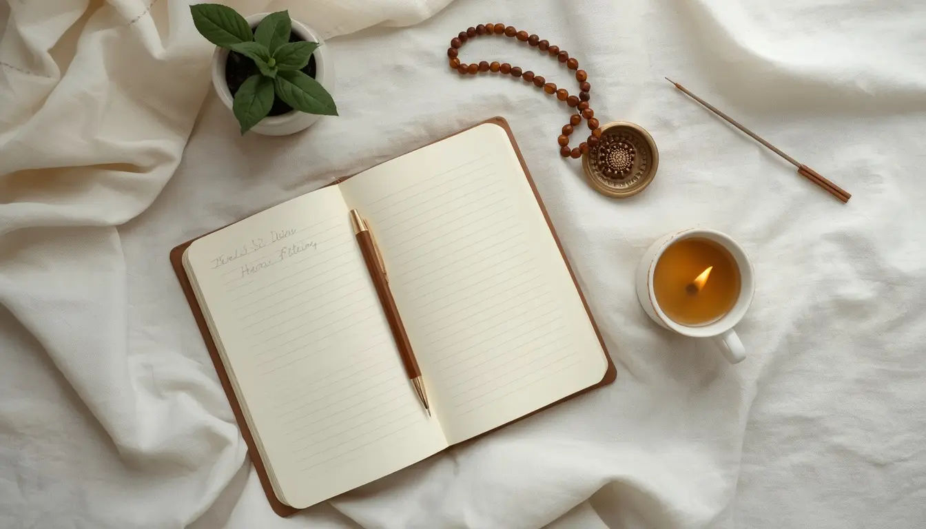 morning journaling gratitude pranayama Indian women mental grounding wellness routine