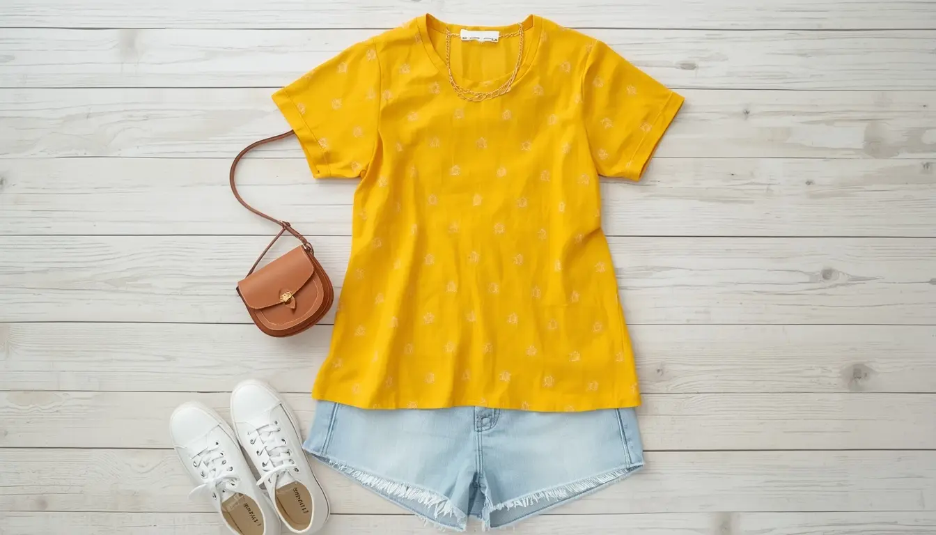 short kurta with denim shorts casual weekend Indian women